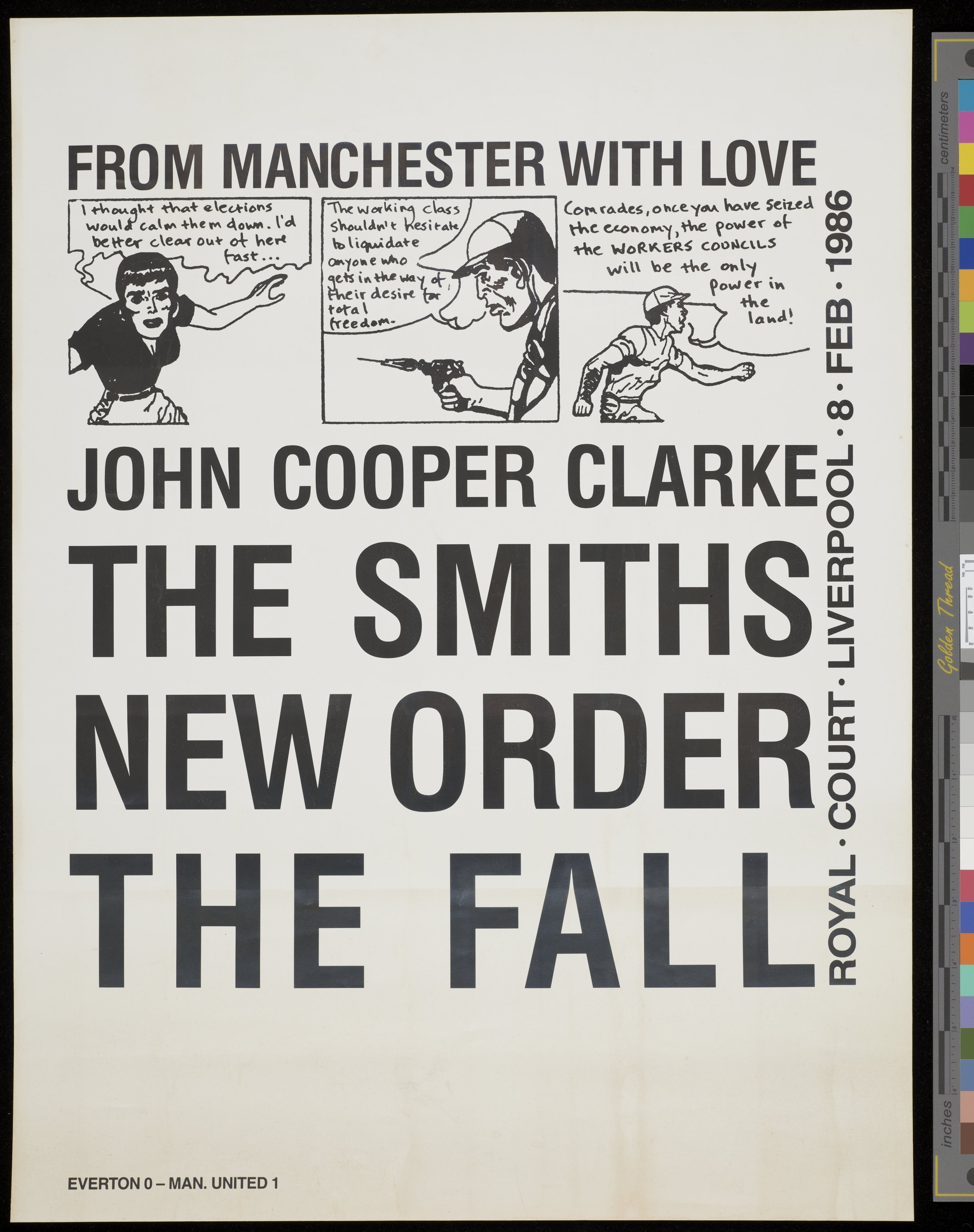 Poster yang akan ditampilkan dalam pameran 'Koleksi' di Manchester, Inggris.  (Foto DPA)