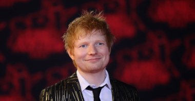 In this file photo taken on Nov. 20, 2021, British singer Edward Christopher Sheeran, aka Ed Sheeran, poses on the red carpet prior the 23rd NRJ Music Awards ceremony at the Palais des Festivals in Cannes, southeastern France. (AFP Photo)
