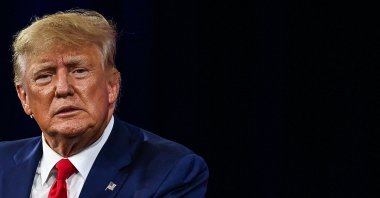 In this file photo taken on Feb. 26, 2022, former U.S. President Donald Trump speaks at the Conservative Political Action Conference 2022 (CPAC) in Orlando, Florida, U.S. (AFP Photo)