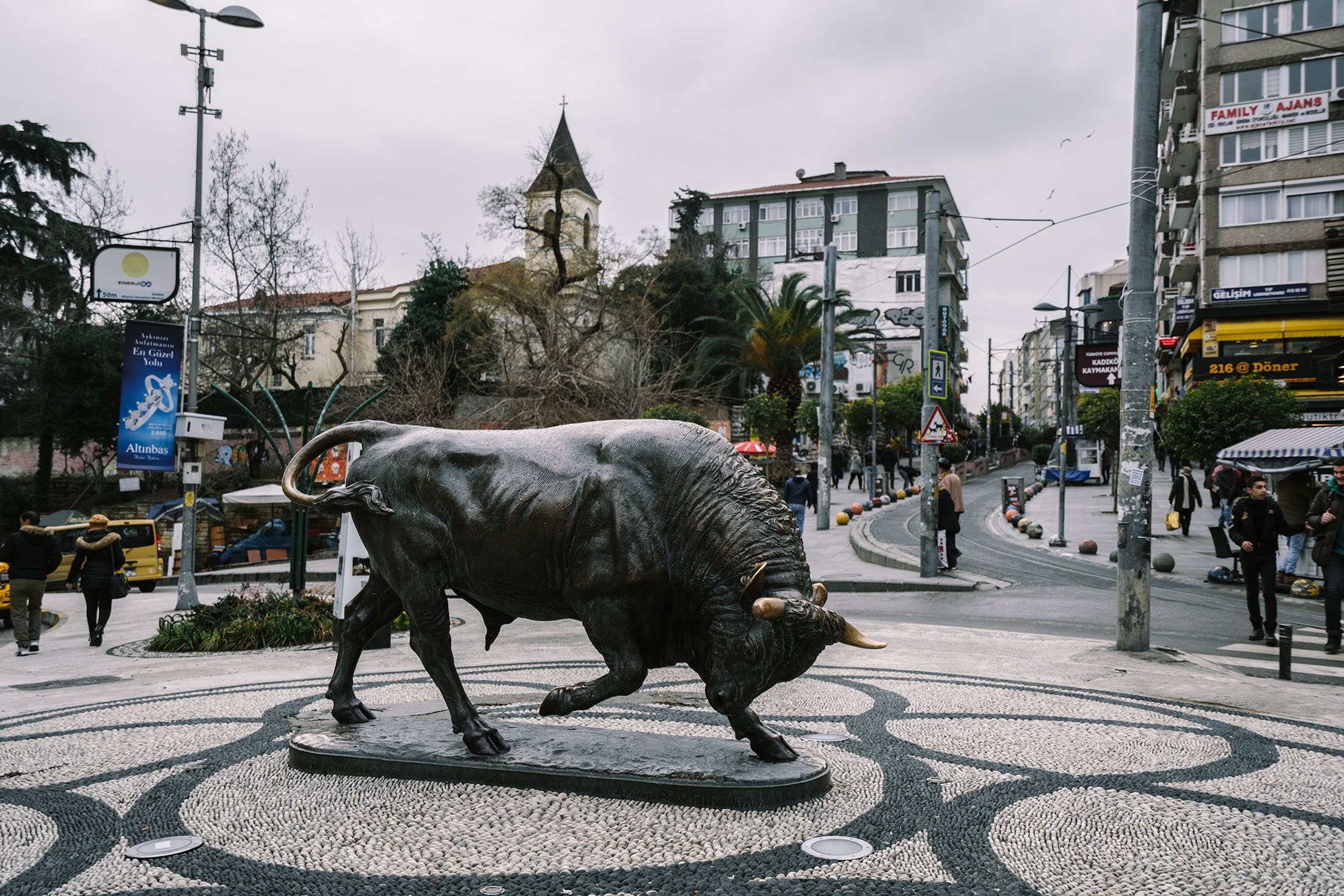 Istanbul kadang-kadang bisa sangat mirip dengan New York, terutama di Kadıköy, Istanbul, Turki, 12 Februari 2018. (Foto Shutterstock)