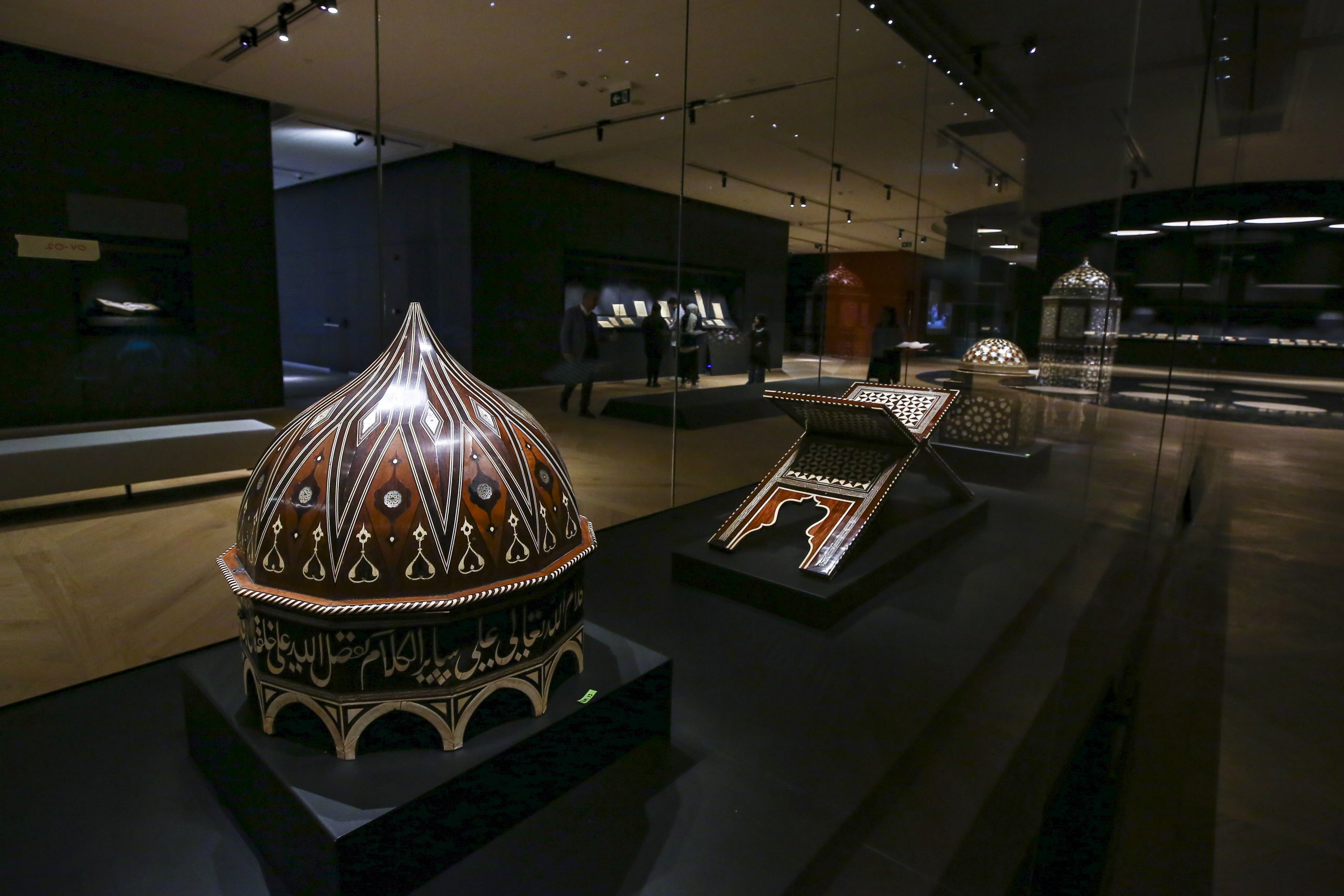 Turkish President Recep Tayyip Erdoğan inaugurated the Islamic Civilizations Museum on the grounds of the Grand Çamlıca Mosque, Istanbul, Turkey, April 8, 2022. (AA Photo)