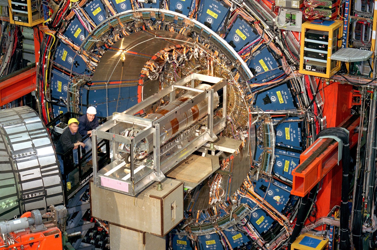 The Fermi National Accelerator Laboratory&#039;s Collider Detector outside Batavia, Illinois, near Chicago, U.S., April, 2022. (Fermilab via AP)