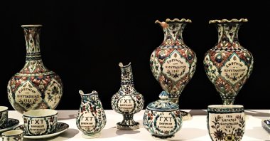 The &quot;Souvenir of Kütahya&quot; exhibit at the Benaki Museum, Athens, Greece, June 17, 2021. (AA Photo)
