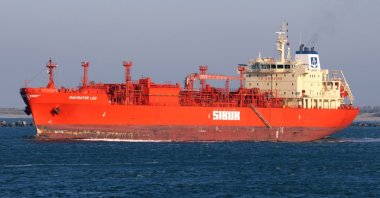 The LPG tanker Navigator Leo leaves the port of Rotterdam on Oct. 30, 2019. (Shutterstock Photo)