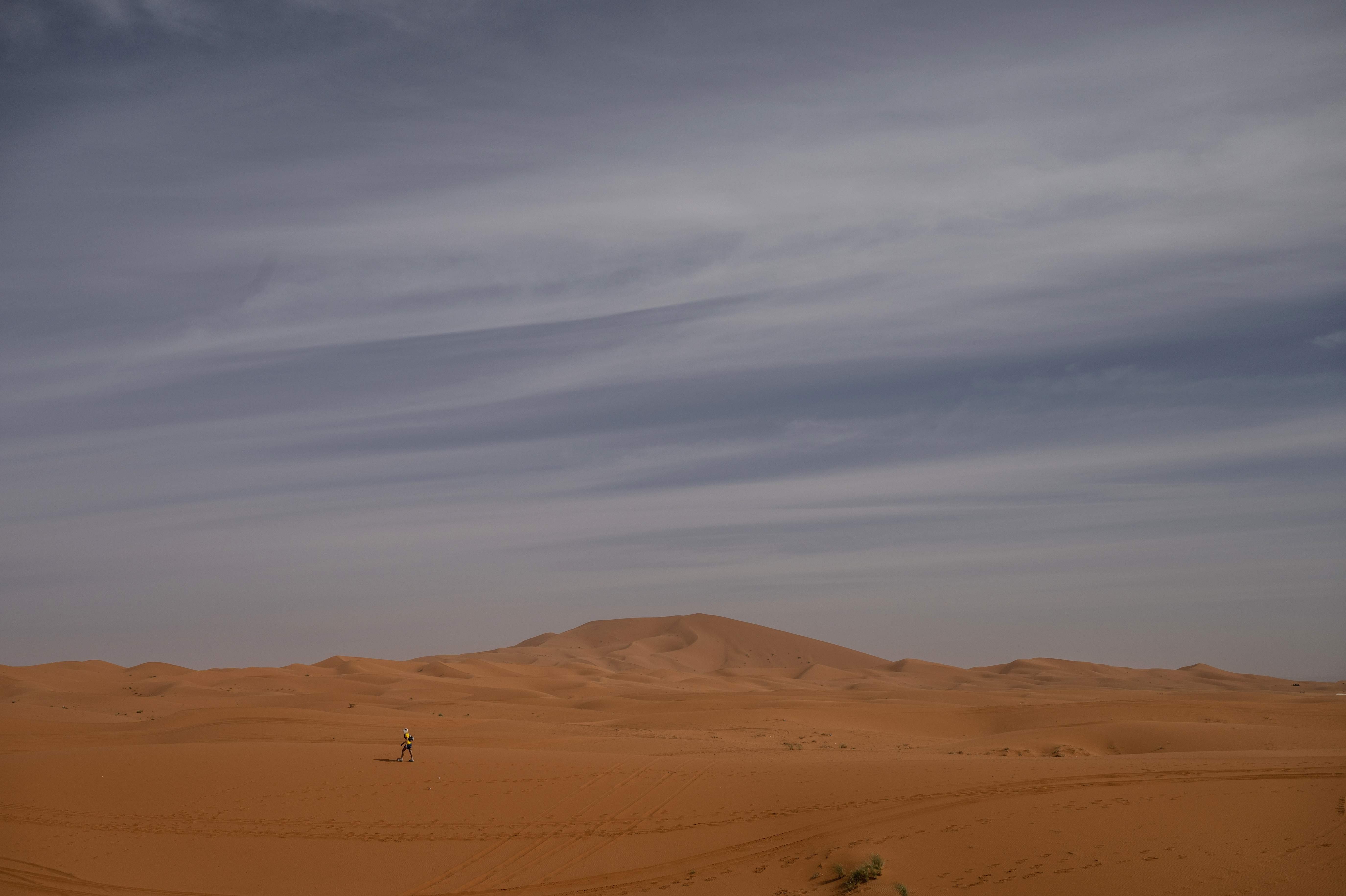 A general view of the Moroccan Sahara desert, central Morocco, April 2, 2022. (AFP Photo)
