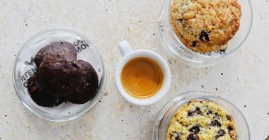 Coffee and cookies go great together at Güten Morgen, in Moda, Istanbul, Turkey. (From Instagram / @gutenmorgenistanbul)