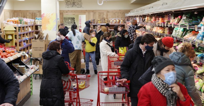 People shop in a grocery store in Manhattan, New York City, U.S., March 28, 2022. (Reuters Photo)