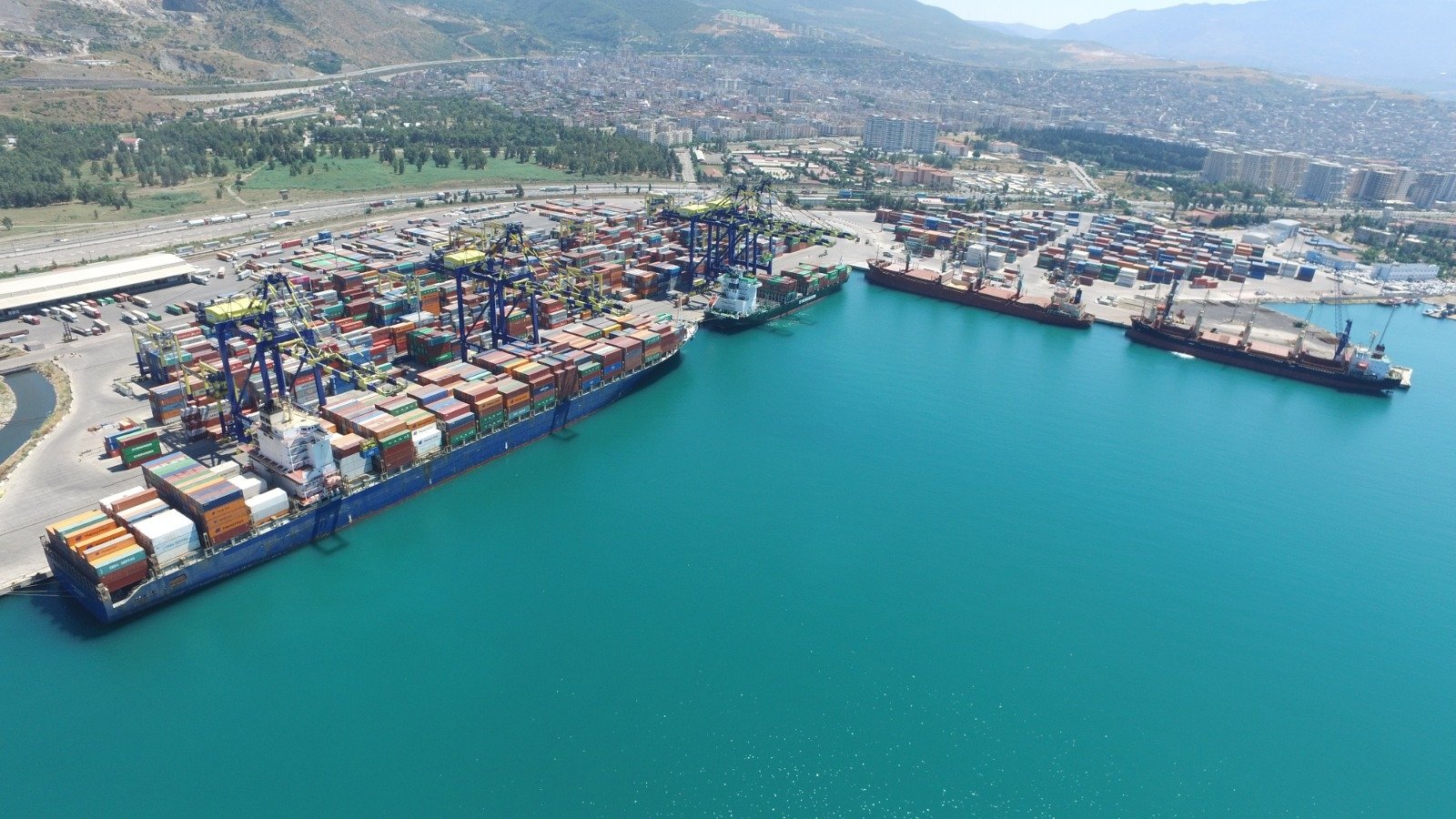 A general view of LimakPort Iskenderun International Port in southern Hatay province, Turkey, Aug. 12, 2020. (AA Photo)