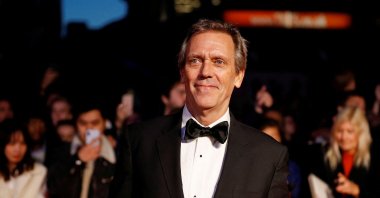Actor Hugh Laurie poses as he arrives to attend the European premiere of &quot;The Personal History of David Copperfield&quot; in the BFI London Film Festival 2019, in London, Britain, Oct. 2, 2019. (REUTERS)
