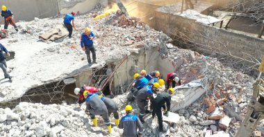 A view of a drill for earthquake response in Sivas, central Turkey, April 4, 2022. (AA PHOTO)