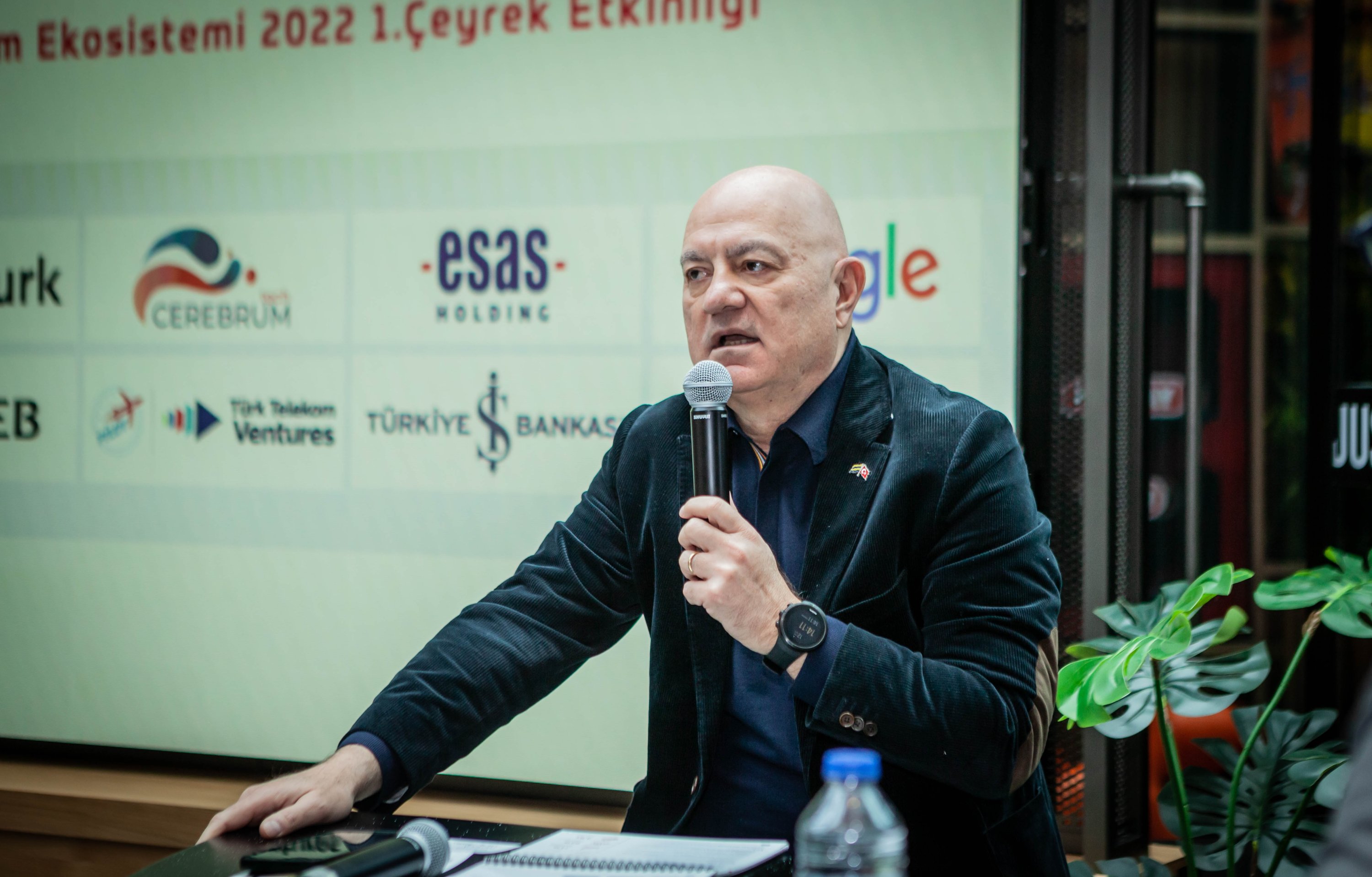 Çağtay Özdoğru, Esas Holding CEO, speaks during an event in Istanbul, Turkey, March 12, 2022. (Photo by Hatice Çınar)