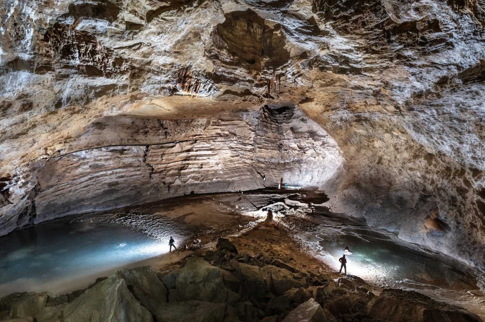 A view of Akçakale Cave in Gümüşhane, northern Turkey, April 15, 2022. (AA PHOTO)