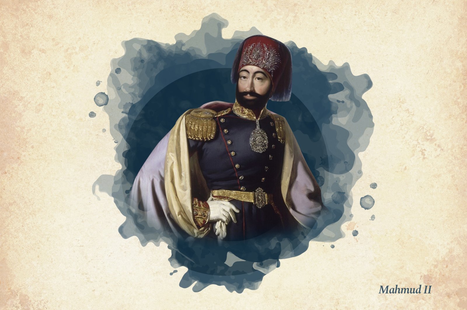 This widely used illustration shows Sultan Mahmud II, the 30th ruler of the Ottoman Empire. (Wikimedia/ Edited by Büşra Öztürk)