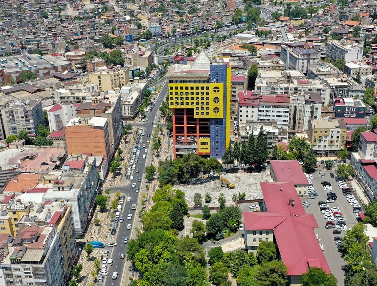 Gambar drone menunjukkan Pusat Bisnis Administrasi Provinsi Khusus Kahramanmaraş, di Kahramanmaraş, Turki selatan, 10 Januari 2022. (Foto IHA)