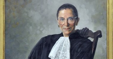 A commissioned portrait of Ruth Bader Ginsburg in 2000. (Wikimedia)