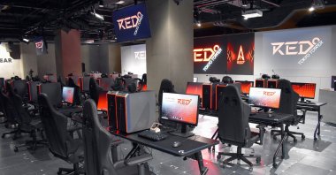 A view of the Red Tokyo Tower esports park, Tokyo, Japan, April 20, 2022. (Reuters Photo)