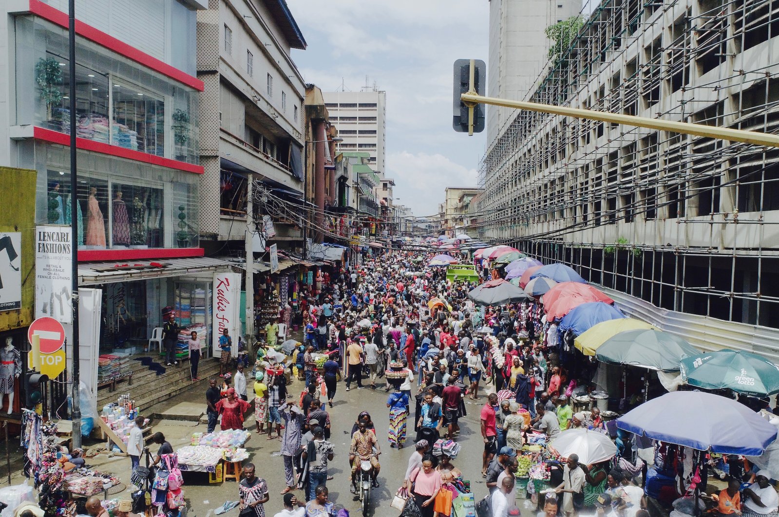 A crowded market street in Lagos, Nigeria, Sept. 24, 2018. (ShutterStock Photo)