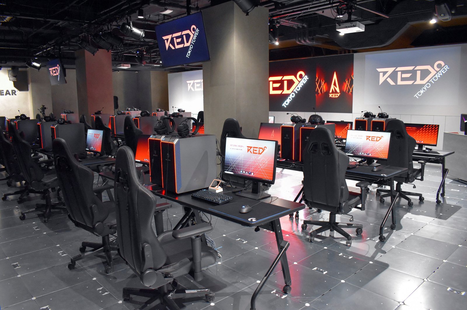 A view of the Red Tokyo Tower esports park, Tokyo, Japan, April 20, 2022. (Reuters Photo)
