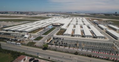 An aerial view of Professor Murat Dilmener Emergency Hospital, in Istanbul, Turkey, June 1, 2020. (AA PHOTO)