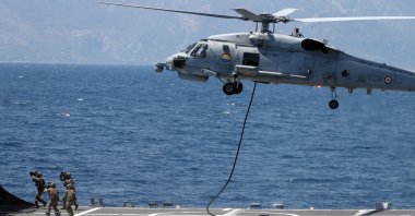 A view from the Blue Homeland-2022 Exercise, Muğla, Turkey, April 21, 2022. (AA)