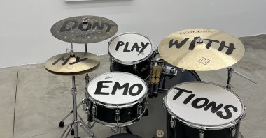 A work by Esra Gülmen at the “Don’t Play with My Emotions" exhibition, Pileveneli, Istanbul. (Courtesy of Funda Karayel)