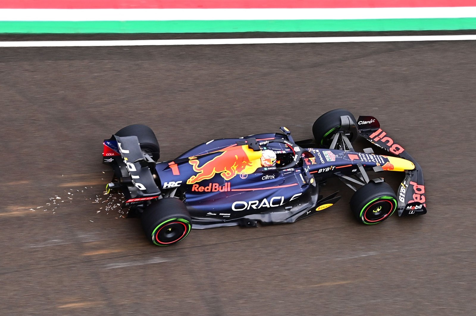 Red Bull&#039;s Max Verstappen during the Emilia Romagna Formula One Grand Prix, Imola, Italy, April 24, 2022. (AFP Photo)