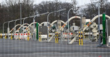 The Astora natural gas depot, which is the largest natural gas storage in Western Europe, is pictured in Rehden, Germany, March 16, 2022. Astora is part of the Gazprom Germania Group. (Reuters Photo)