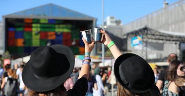 Coffee lovers are having fun at the festival, Sept. 29, 2019. (Photo courtesy of the organization)
