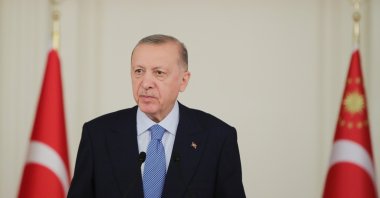 President Recep Tayyip Erdoğan speaks at an iftar dinner in Ankara, Turkey, April 25, 2022 (DHA Photo)