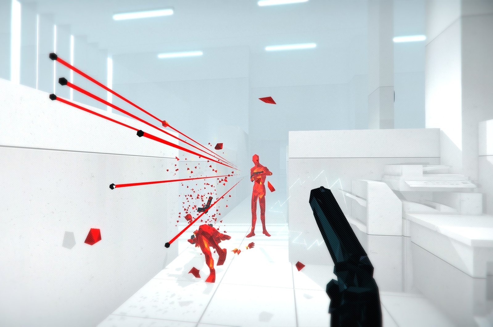 &quot;Superhot&quot; is a slow-motion action game that requires brains and spatial thinking. (Tri Synergy via dpa)