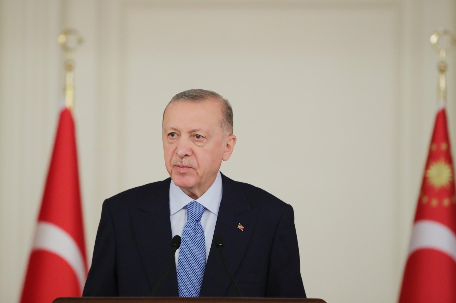President Recep Tayyip Erdoğan speaks at an iftar dinner in Ankara, Turkey, April 25, 2022 (DHA Photo)