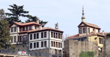 Ortahisar, the central district of Turkey&#039;s Trabzon, is on the cultural route of travelers and photographers in all seasons with its historical texture. The district draws attention with its Ottoman-era houses, mansions, bridges, inns and baths, Trabzon, Turkey, April 28, 2022. (AA Photo)