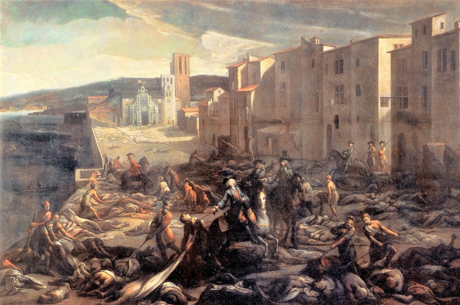 "Great Plague of Marseille" by Catalan-born French painter Michel Serre. (Sabah Archive Photo)