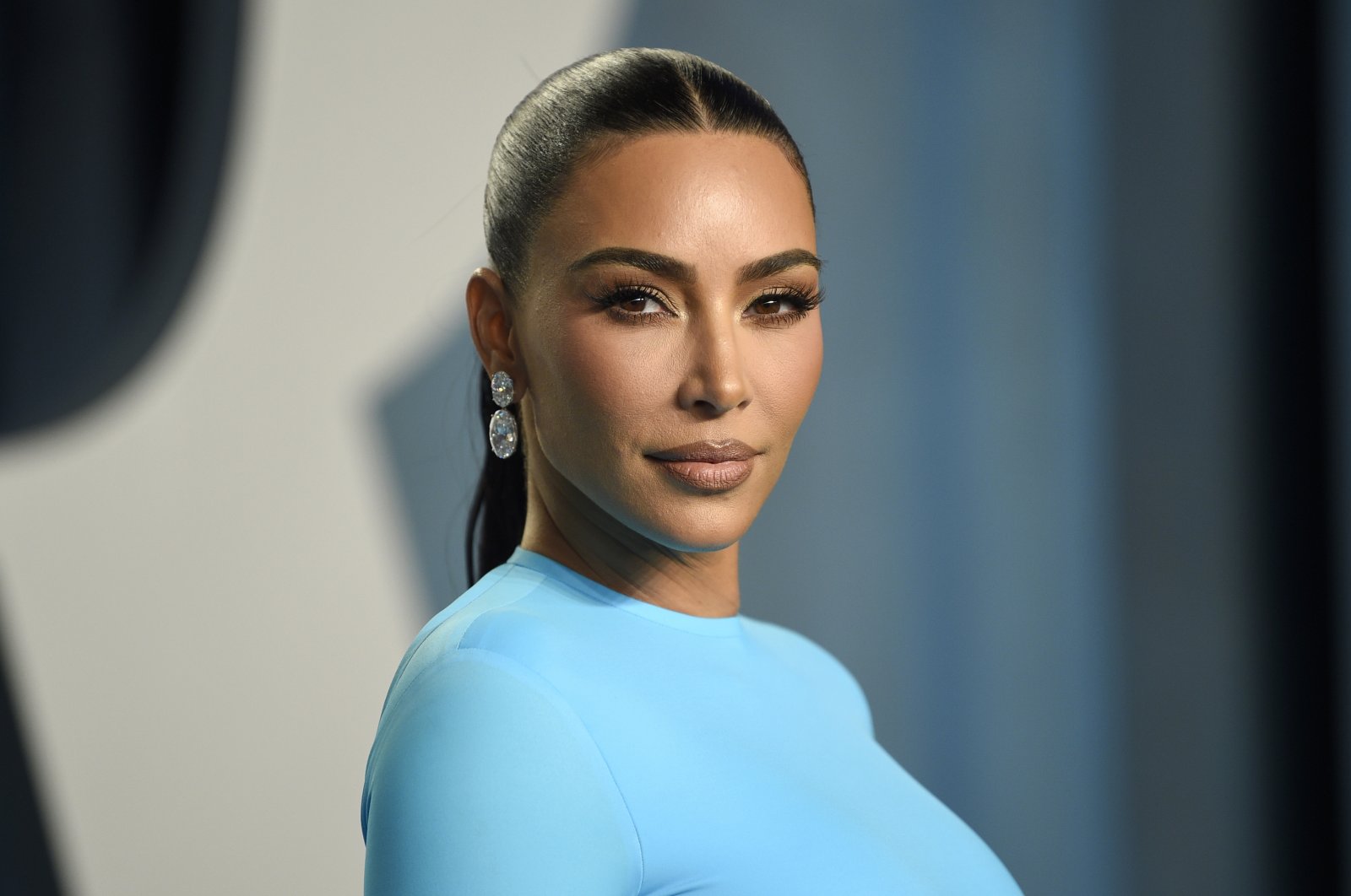 Kim Kardashian appears at the Vanity Fair Oscar Party in Beverly Hills, California, U.S.,  March 27, 2022. (Photo by Evan Agostini/Invision/AP, File)