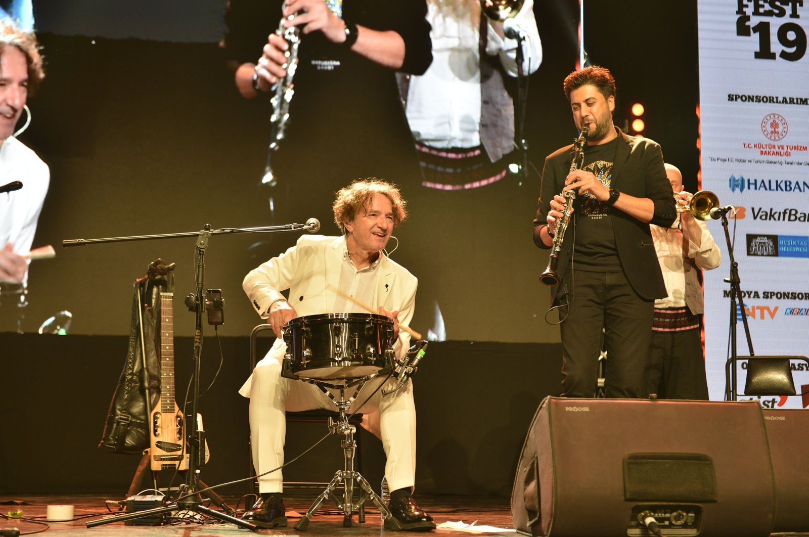 Goran Bregovic performs at the Bostancı Performance Center in Istanbul as part of the 8th Clarinet Festival, Turkey, Nov. 14, 2019. (Archive Photo)