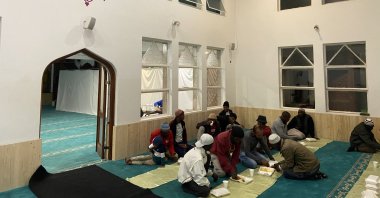 Faithful in the Soweto Mosque, Johannesburg, South Africa, April 29, 2022. (AA Photo)