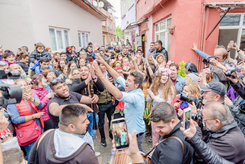 People celebrate the Hıdırellez Festival, Edirne, Turkey, May 5, 2018. (Shutterstock Photo)