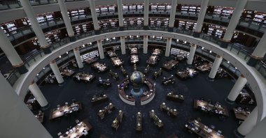 A view of the library, in the capital Ankara, Turkey, April 9, 2022. (AA PHOTO)