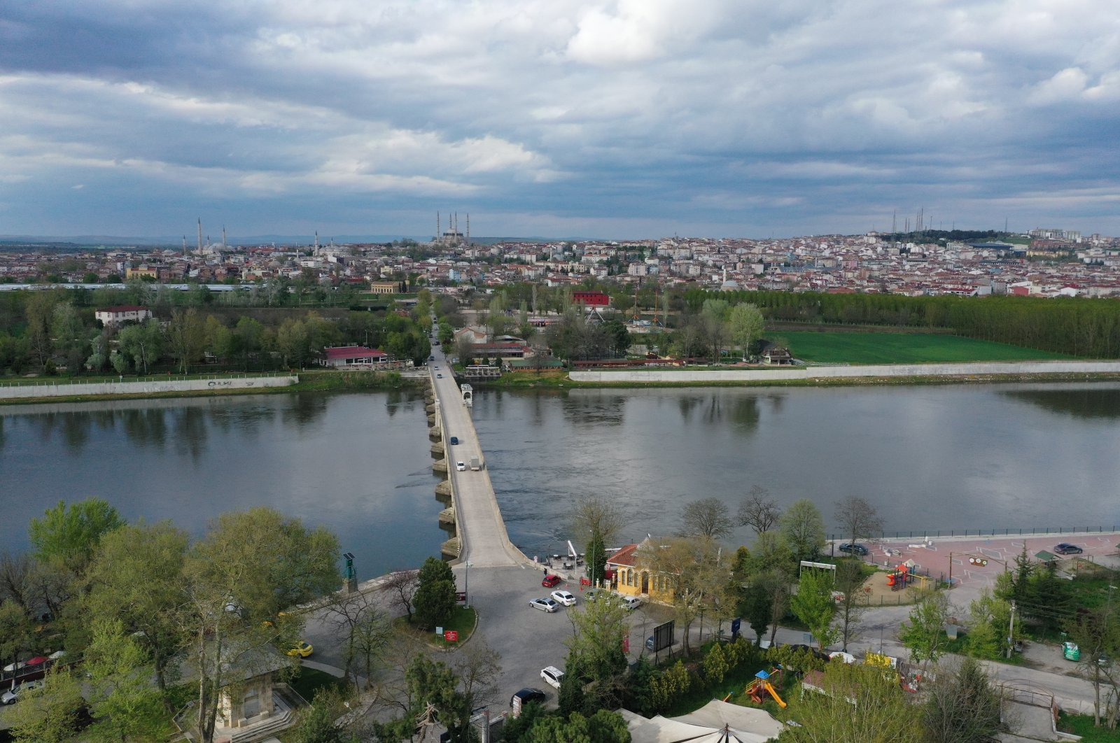 A view from Edirne, northwestern Turkey, May 5, 2022. (AA) 