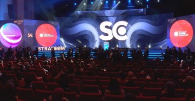 View of the event venue at the 2021 edition of the forum, in Istanbul, Turkey, Dec. 12, 2021. (DHA Photo)