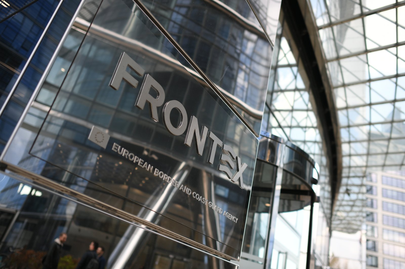 Frontex headquarters in Warsaw, Poland, April 29, 2022. (EPA)
