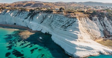 The white rocky cliffs of Scala dei Turchi is a must see of Sicilian seaside tourism. (Shutterstock Photo)