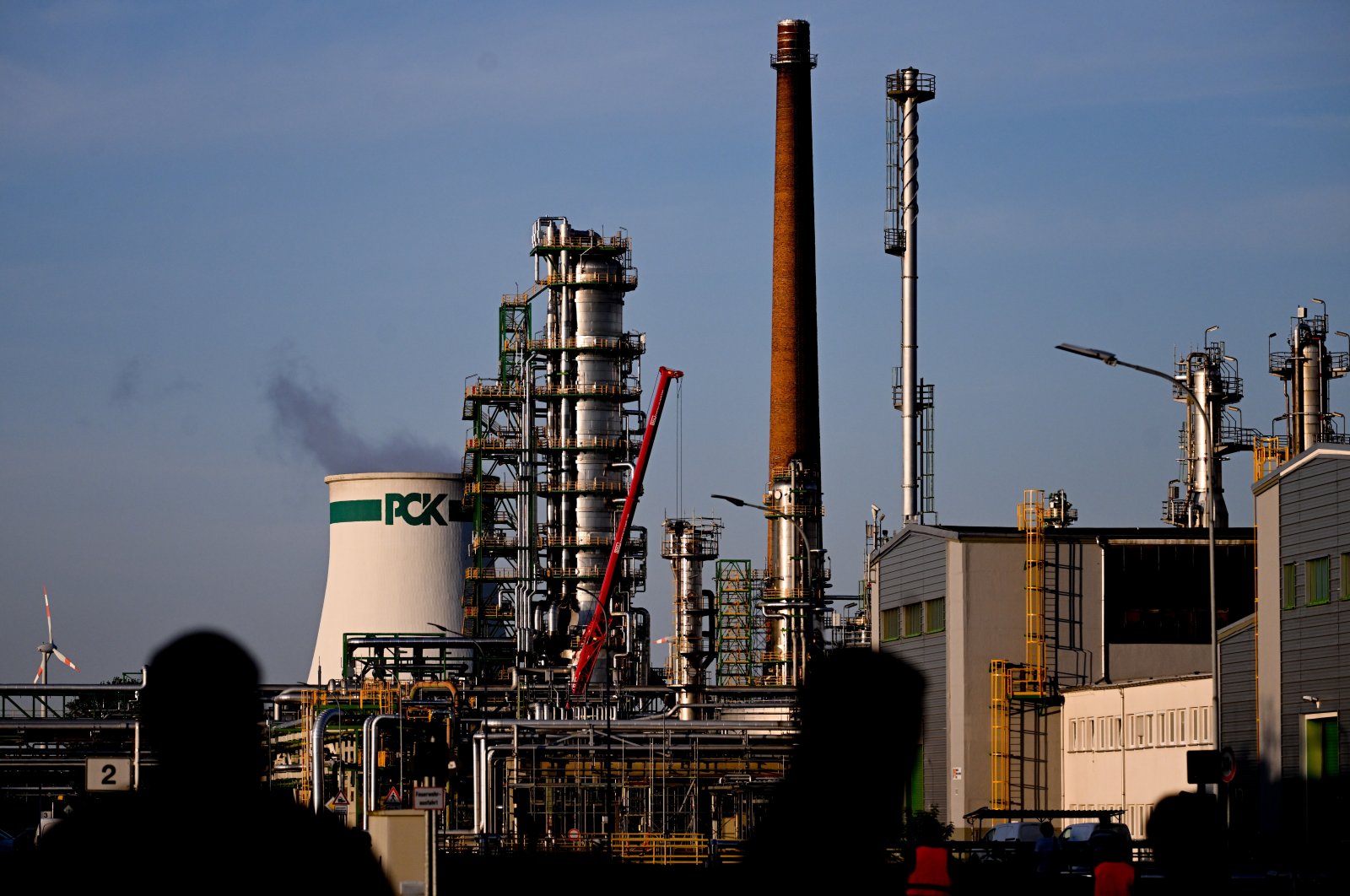 A view of PCK oil refinery in Schwedt, Germany, May 9, 2022. (EPA Photo)