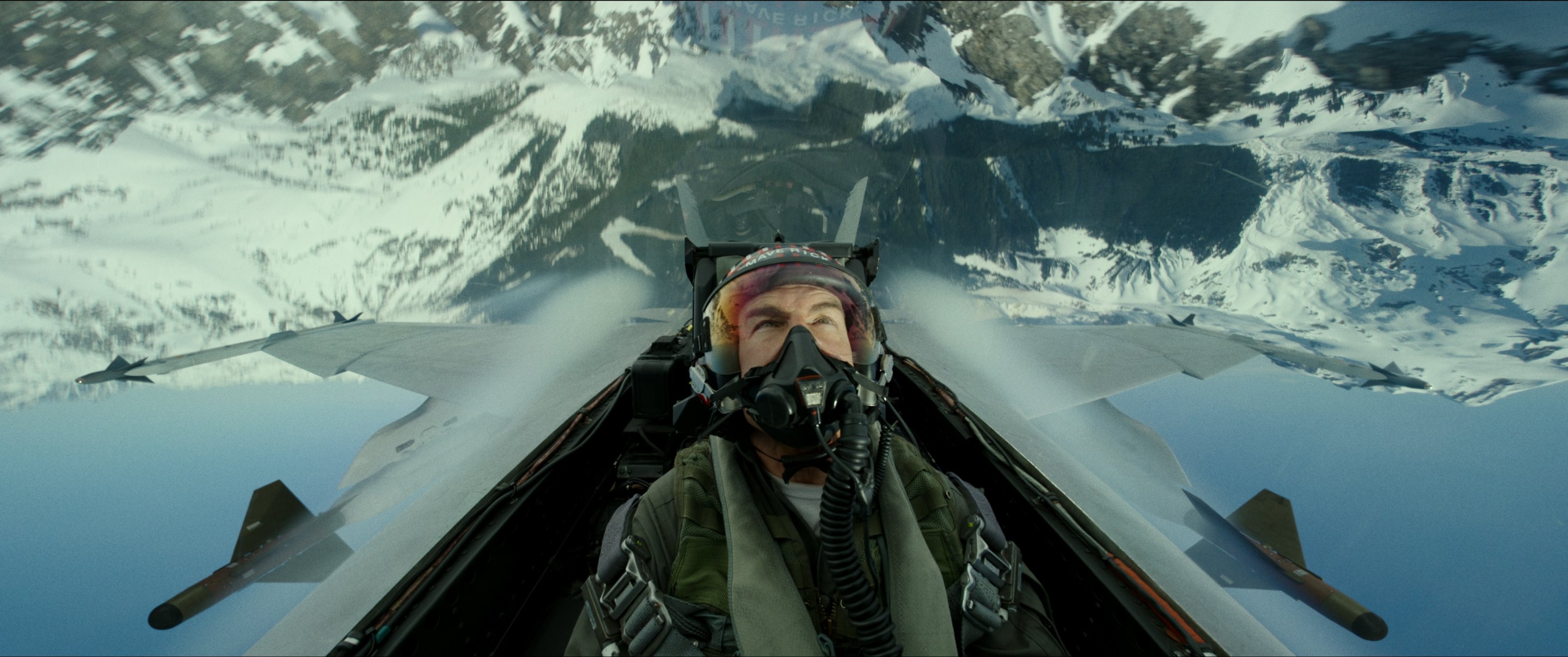 Gambar yang dirilis oleh Paramount Pictures ini menunjukkan Tom Cruise menggambarkan Kapten Pete 'Maverick' Mitchell dalam sebuah adegan dari 'Top Gun: Maverick.'  (Foto AP)