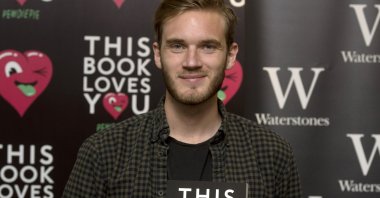 Felix Kjellberg, also known as PewDiePie, the most-subscribed YouTuber in the world during a photo call to launch his book &quot;This Book Loves You,&quot; at Waterstones Piccadilly, London, U.K., Oct. 18, 2015. (PA Images via Reuters)