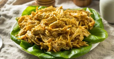 Poached chicken in creamy curry sauce, or coronation chicken, has become a British culinary classic since Queen Elizabeth II&#039;s coronation in 1953. (Shutterstock Photo)