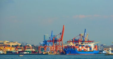 Haydarpasa Port and Container Terminal, the main trading port on the Asian side of Istanbul, Turkey, May 5, 2022. (Shutterstock Photo)