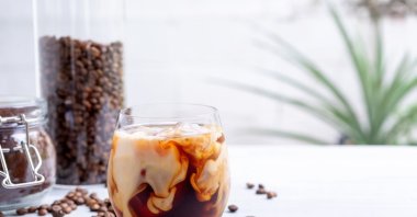 Cold brew coffee with milk. (Shutterstock Photo)