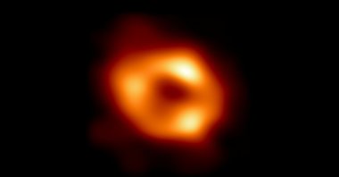 The first image of Sagittarius A*, the supermassive black hole at the center of our galaxy. (EHT Collaboration via Reuters)