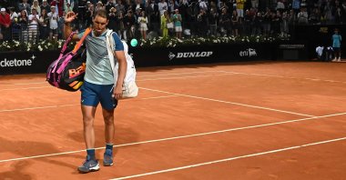Rafael Nadal leaves after losing his Italian Open match against Denis Shapovalov, Rome, Italy, May 12, 2022. (AFP Photo)